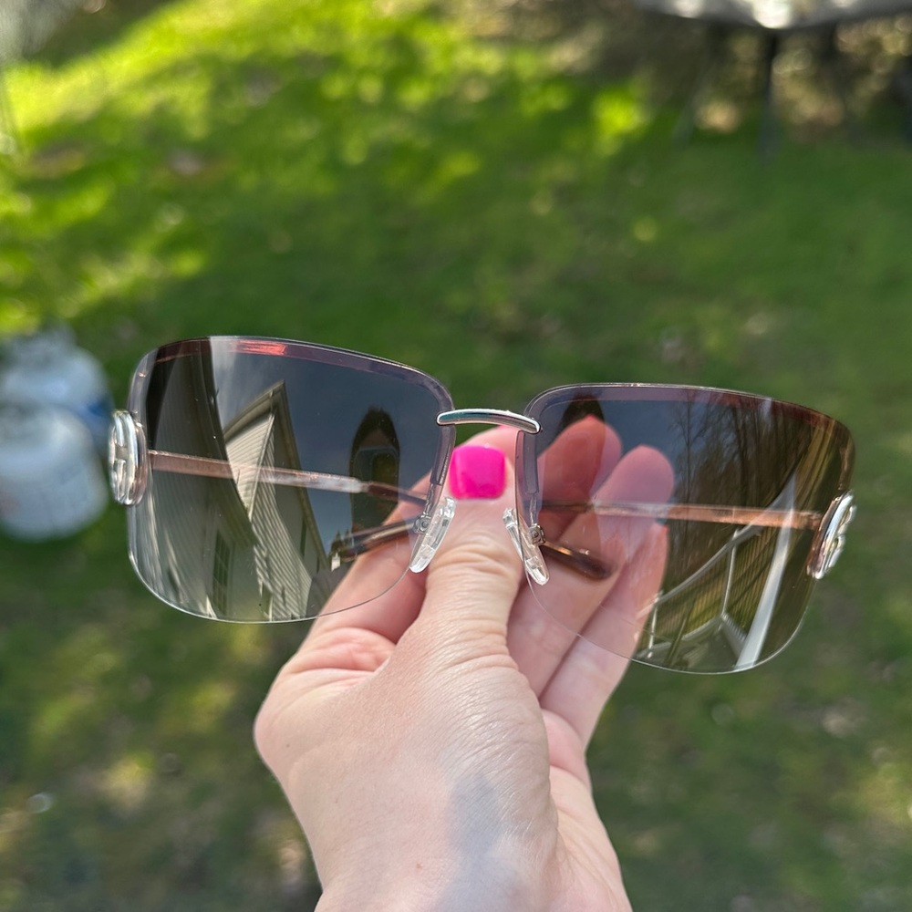 Gucci GG2782/S Rimless Shield Sunglasses - Picture 8 of 16